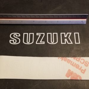 suzuki white letter decals vinyl oem suzuki decal